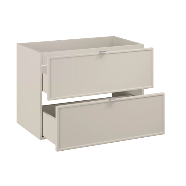 Szafka pod umywalkę 80cm 2 szuflady Kaszmirowy Mat BELLA CASHMERE 82-80-46-2S, Comad